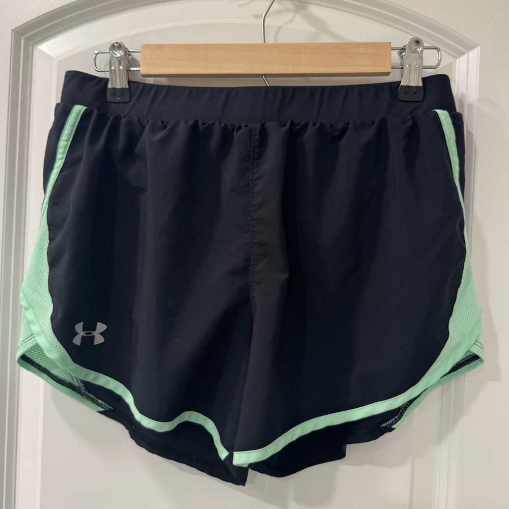Under Armour athletic shorts | Black and Green